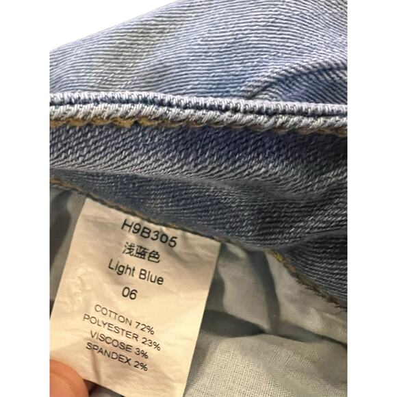 Ettelo Denim light blue wide leg jeans size 6 - Picture 3 of 4